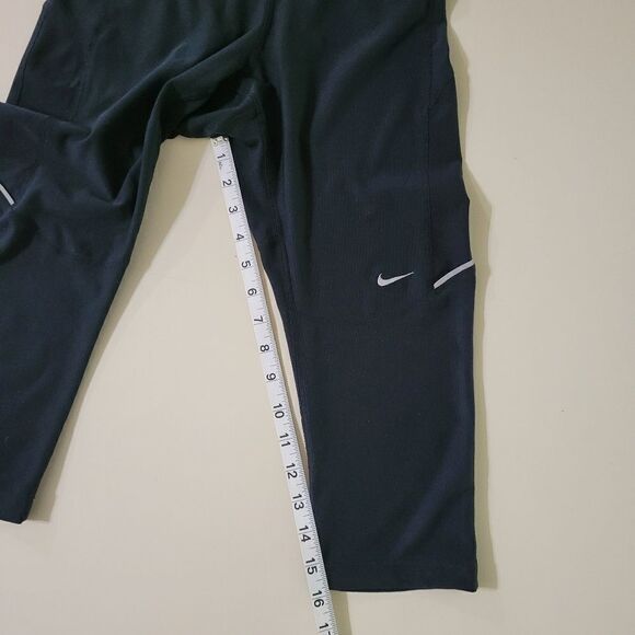 Nike Women's Black Dri-FIT Leggings Running Capris - Picture 5 of 15